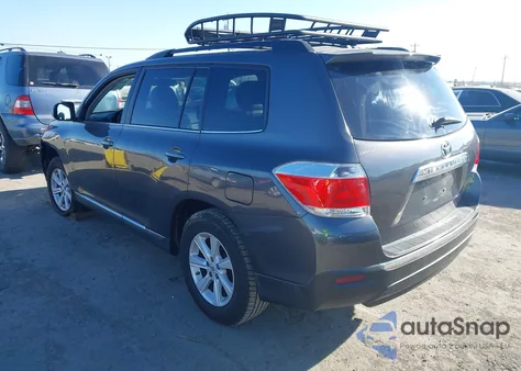 2012 Toyota Highlander Se V6 из США, поврежденный, VIN 5TDZK3EH6CS058780